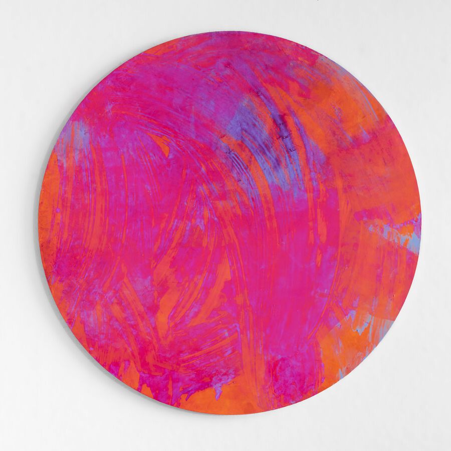 Red Dot 1/20, Acrylfarbe auf Sperrholz, Durchmesser 88 cm, 2020